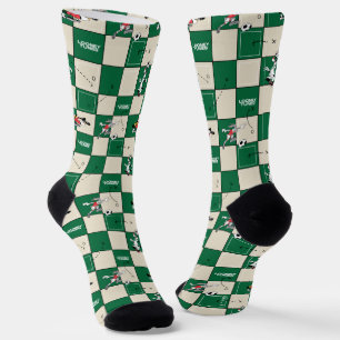 LOONEY TUNES™ Voetbal rasterpatroon Sokken