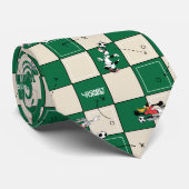 LOONEY TUNES™ Voetbal rasterpatroon Stropdas (Opgerold)