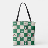 LOONEY TUNES™ Voetbal Rasterpatroon Tote Bag (Achterkant)
