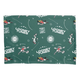 LOONEY TUNES™ Voetbal Speelboek Patroon Kussensloop