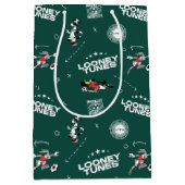 LOONEY TUNES™ Voetbal Speelboek Patroon Medium Cadeauzakje (Voorkant)