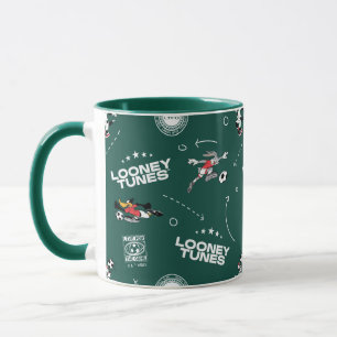 LOONEY TUNES™ Voetbal Speelboek Patroon Mok