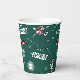 LOONEY TUNES™ Voetbal Speelboek Patroon Papieren Bekers