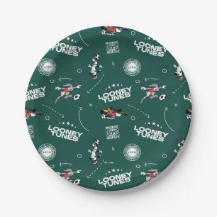 LOONEY TUNES™ Voetbal Speelboek Patroon Papieren Bordje