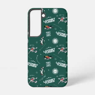 LOONEY TUNES™ Voetbal Speelboek Patroon Samsung Galaxy Hoesje
