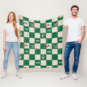 LOONEY TUNES™ Voetbalrasterpatroon Fleece Deken