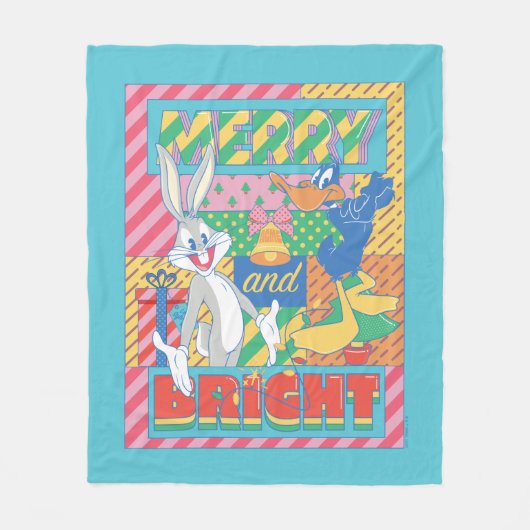 LOONEY TUNES™ | Vrolijk en helder kerstfeest Fleece Deken (Voorkant)