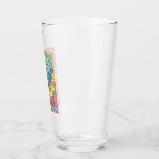 LOONEY TUNES™ | Vrolijk en helder kerstfeest Glas (Links)