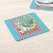 LOONEY TUNES™ | Vrolijk en helder kerstfeest Kartonnen Onderzetters (Schuin)