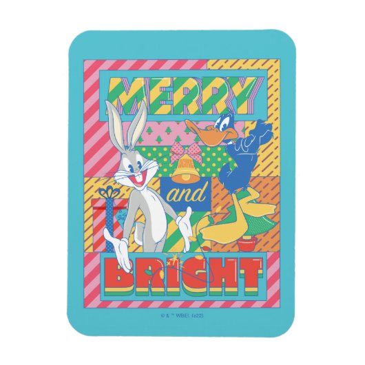 LOONEY TUNES™ | Vrolijk en helder kerstfeest Magneet (Verticaal)
