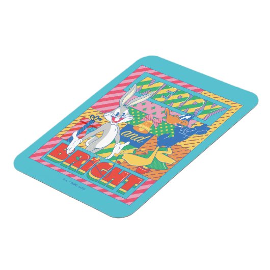 LOONEY TUNES™ | Vrolijk en helder kerstfeest Magneet (Linkerzijde)