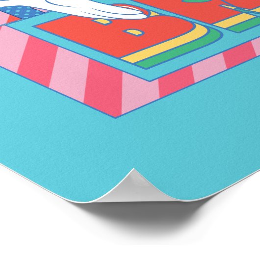 LOONEY TUNES™ | Vrolijk en helder kerstfeest Poster (Hoek)