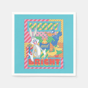 LOONEY TUNES™   Vrolijk en helder kerstfeest Servet
