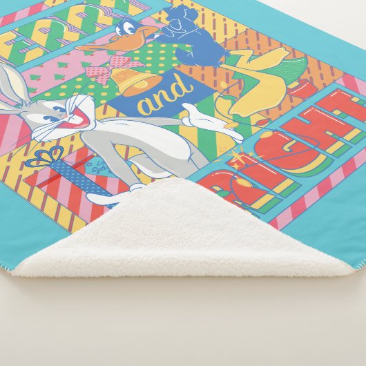 LOONEY TUNES™ | Vrolijk en helder kerstfeest Sherpa Deken (3/4)