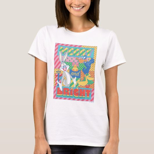 LOONEY TUNES™ | Vrolijk en helder kerstfeest T-shirt (Voorkant)