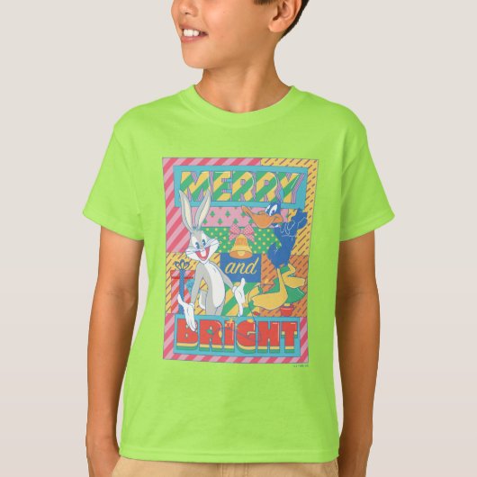 LOONEY TUNES™ | Vrolijk en helder kerstfeest T-shirt (Voorkant)