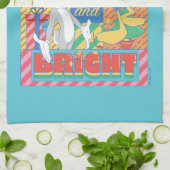 LOONEY TUNES™ | Vrolijk en helder kerstfeest Theedoek (Gevouwen)