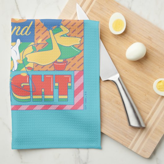 LOONEY TUNES™ | Vrolijk en helder kerstfeest Theedoek (Quarter Fold)