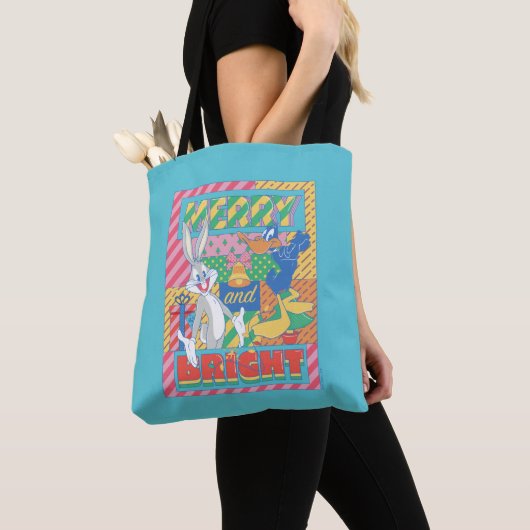 LOONEY TUNES™ | Vrolijk en helder kerstfeest Tote Bag (Dichtbij)