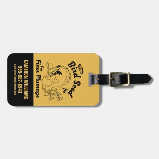 LOONEY TUNES™ | WEGRUNNER™-vogelzaad Bagagelabel (Voorkant horizontaal)