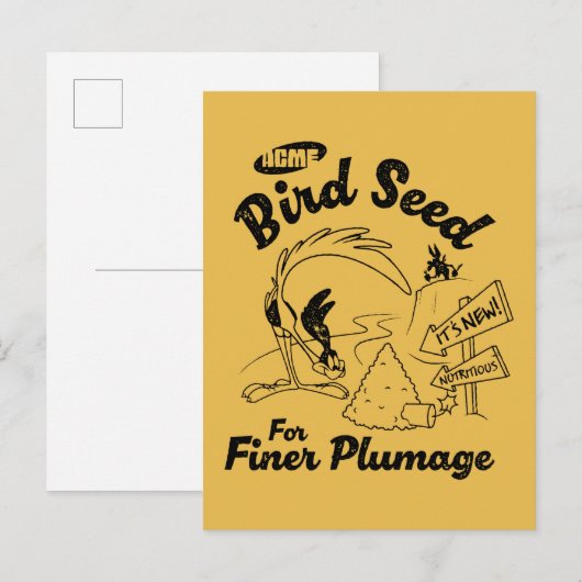 LOONEY TUNES™ | WEGRUNNER™-vogelzaad Briefkaart (Voorkant / Achterkant)