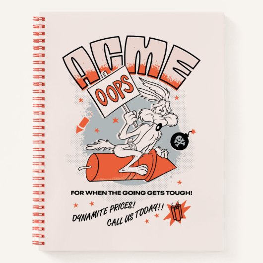 LOONEY TUNES™ | WILE E. COYOTE™ ACME Dynamite Notitieboek (Voorkant)