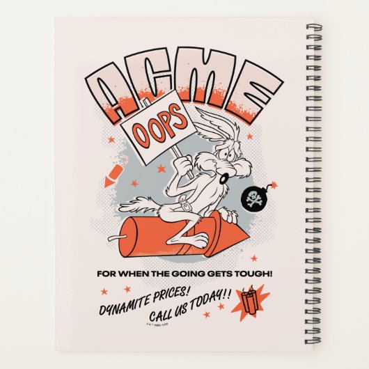 LOONEY TUNES™ | WILE E. COYOTE™ ACME Dynamite Planner (Achterkant)
