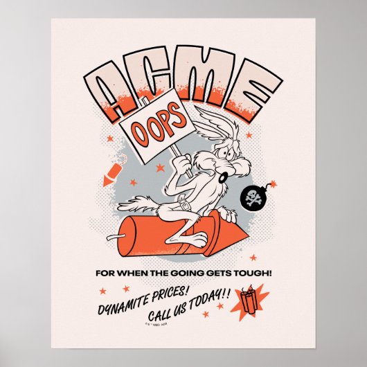 LOONEY TUNES™ | WILE E. COYOTE™ ACME Dynamite Poster (Voorkant)