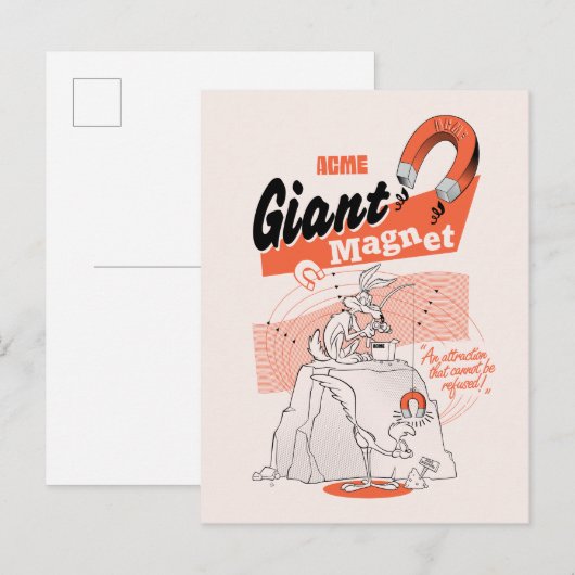 LOONEY TUNES™ | WILE E. COYOTE™ ACME Giant Magnet Briefkaart (Voorkant / Achterkant)