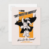 LOONEY TUNES™ | WILE E. COYOTE™ ACME Tiny Umbrella Briefkaart (Voorkant / Achterkant)