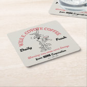 LOONEY TUNES™ | WILE E. COYOTE™ Daily Fresh Coffee Kartonnen Onderzetters (Schuin)