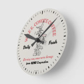 LOONEY TUNES™ | WILE E. COYOTE™ Daily Fresh Coffee Ronde Klok (Hoek)