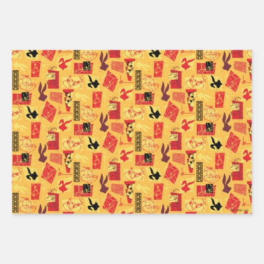 LOONEY TUNES™ | Year of the Rabbit Pattern Inpakpapier Vel (Voorkant 2)