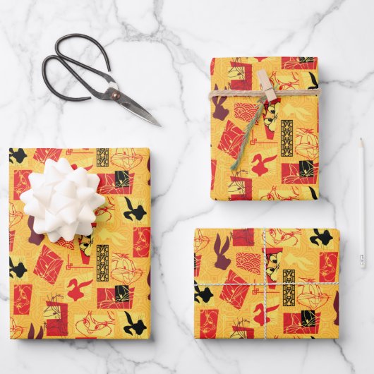 LOONEY TUNES™ | Year of the Rabbit Pattern Inpakpapier Vel (Voorkant)