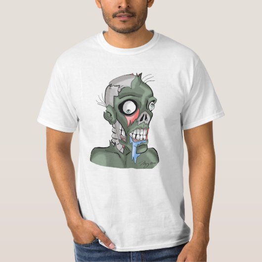 Looney Zombie Mannen T-Shirt (Voorkant)