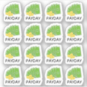 Loongedag Herinnering Financiën Tracker Kalender Sticker (Voorkant)