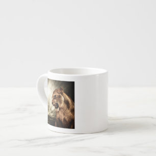 Loonheid tegen stormachtige hemel espresso kop