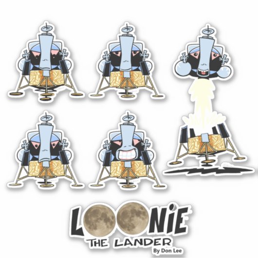 Loonie de Lander Sticker (Voorkant)