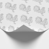 Loonnummer land cadeaupapier (Hoek)