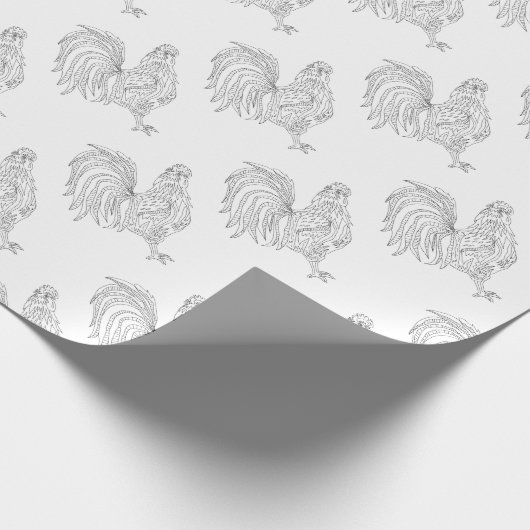 Loonnummer land cadeaupapier (Hoek)