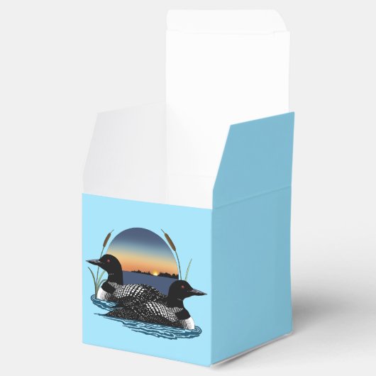 Loons Sunset Blue Bedankdoosjes (Geopend)