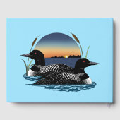 Loons Sunset Blue Gastenboek (Achterkant)