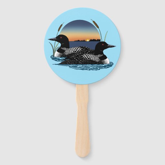 Loons Sunset Blue Handwaaier (Voorkant)
