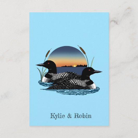 Loons Sunset Blue Informatiekaartje (Achterkant)