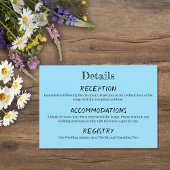 Loons Sunset Blue Informatiekaartje