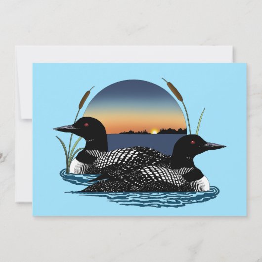 Loons Sunset Blue Kaart (Achterkant)