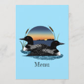 Loons Sunset Blue Menu (Achterkant)