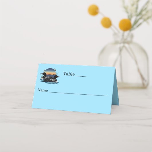 Loons Sunset Blue Plaatskaartje (Voorkant)