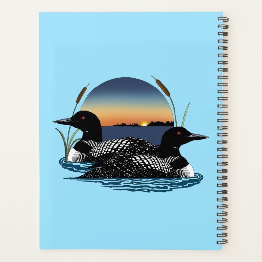 Loons Sunset Blue Planner (Achterkant)