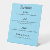 Loons Sunset Blue Reclamebord Met Voetstuk (Voorkant)